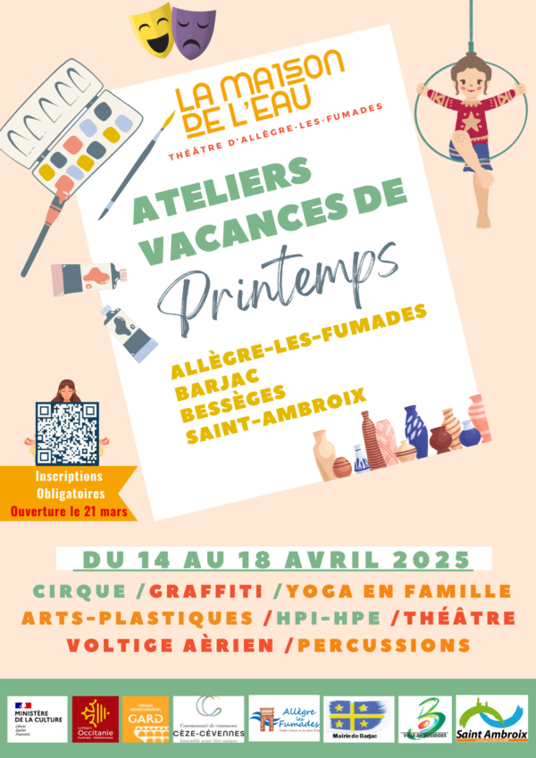 Stages des vacances de printemps 2025